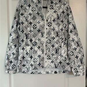 Louis Vuitton Monogram Patterned Jacket in Black and White